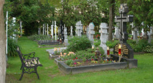 Ухоженные могилы на кладбище фото