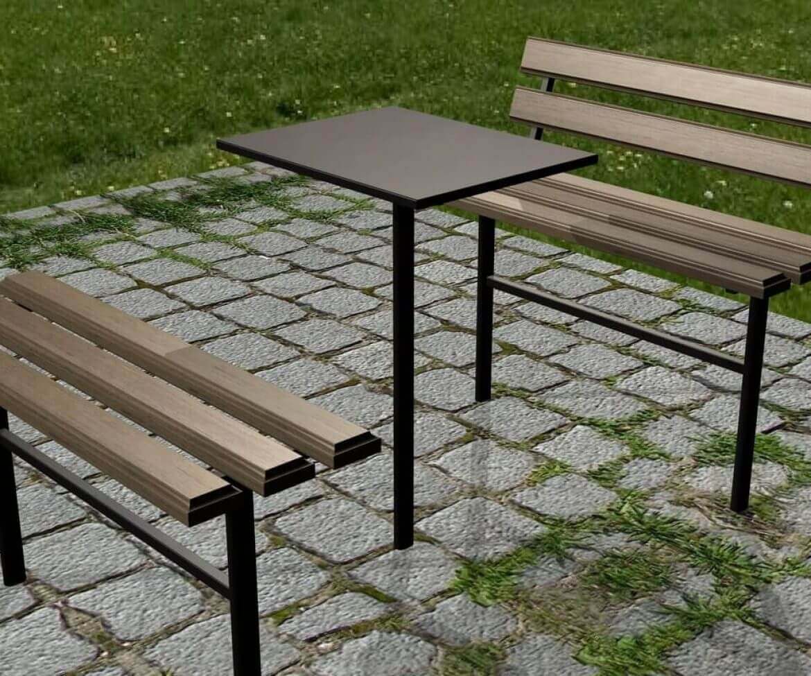 скамейка со столиком на кладбище размеры
